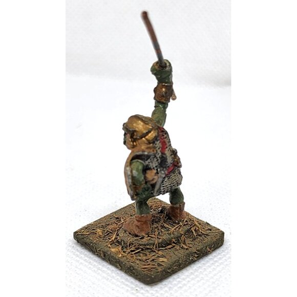 Hand-Painted Goblin Spearman Miniature On Textured Base For Tabletop Games - Picture 3 of 15